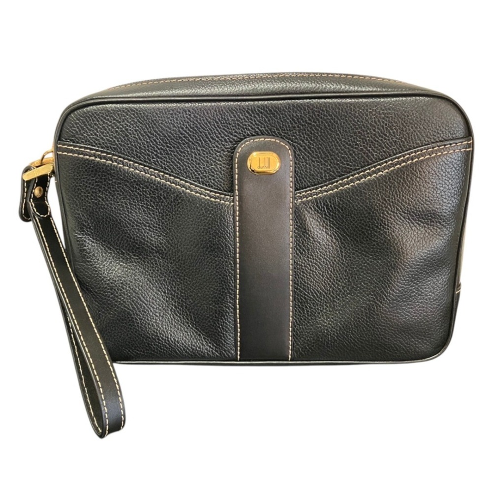 Dunhill leather clutch bag